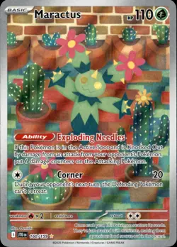 Maractus 160/159 Illustration Rare Journey Together Pokemon Holo Near Mint - Image 1