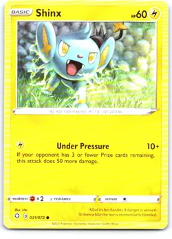 Shinx 031/072 Common Shining Fates Pokemon Near Mint - Image 1