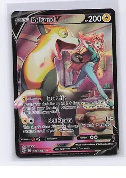 Boltund V TG13/TG30 Holo V Rare Brilliant Stars Trainer Gallery Pokemon NM - Image 1