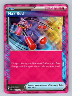 Max Rod 116/131 Holo ACE SPEC Rare Prismatic Evolutions Pokemon Near Mint - Image 1