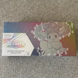 Pokemon TCG Scarlet & Violet Prismatic Evolutions Super-Premium Box Eevee Promo - Image 1