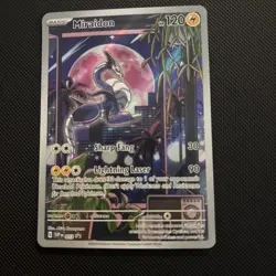 Pokemon Miraidon SVP 013 Scarlet Violet Black Star Promo Holo Full Art NM - Image 2