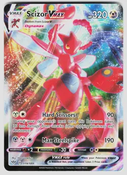 SCIZOR VMAX 119/189 HOLO VMAX RARE DARKNESS ABLAZE POKEMON NM/M - Image 1