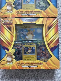 Pokemon TCG Alolan Raichu Box New Roaring Skies/Sun & Moon SEALED (1) - Image 3