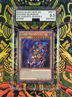 Yu-Gi-Oh! 2022 Curse Necrofear LDS3-EN009 Limited Edition Secret Rare AGS 9.5 - Image 1