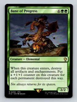 #299 Bane of Progress 2025 Final Fantasy Commander Rare - Image 1