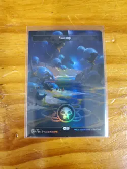 MTG Lot 6x Miscut Misprint Full Art Foil Unfinity Basic Lands NM - Image 2