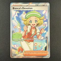 Pokemon TCG Bianca's Devotion 197/162 Temporal Forces Full Art Trainer Holo Card - Image 1