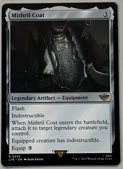 MTG LoTR: Tales of Middle-earth Mithril Coat Legendary Artifact RARE REGULAR - Image 1