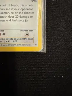 2000 Pokemon Meowth #10 Black Star Promo Game Boy Holo - FACTORY SEALED - Image 3
