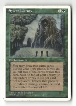Sylvan Library Fourth Edition #157 Magic the Gathering - Image 1