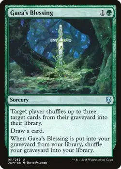 Gaea's Blessing - Foil DOM NM MTG - Image 1