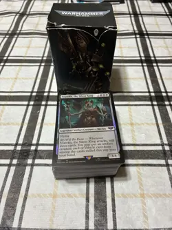 Magic The Gathering Warhammer 40k Necron Dynasties Full Deck Opened Unplayed - Image 1