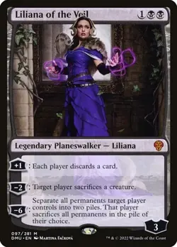 Liliana of the Veil - Foil DMU NM MTG - Image 1
