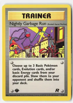 Nightly Garbage Run 77/82 Team Rocket Pokemon 1st Edition LP Sumiyoshi Kizuki - Image 1