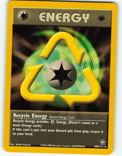 Recycle Energy - 1st Edition - 105/111 Neo Genesis - Pokemon TCG - 2000 - Image 1