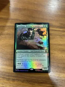 1x Sandman, Shifting Scoundrel MTG Marvel’s Spider-Man Rare Foil NM - Image 1