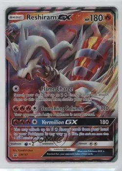 Reshiram GX Pokemon Sun & Moon Black Star Promo #SM137 - Image 1