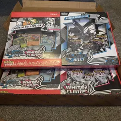 2x SETS Pokemon Black Bolt and White Flare Binder + Poster Collection Sam's Club - Image 1