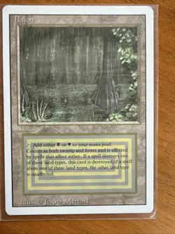 MTG Bayou Revised Edition Regular Rare, NM,NP - Image 1