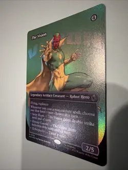 The Vision (Borderless) Marvel Super Heroes Foil Mtg M/NM RARE - Image 3