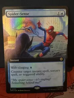 Spider-Sense (Extended Art) 254 Marvel's Spider-Man Magic: The Gathering Foil NM - Image 1