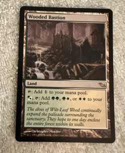 MTG Magic The Gathering card Wooded Bastion - Shadowmoor English - Image 1