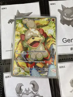The Pokemon Company Pokemon TCG SV06 Hisuian Growlithe 181/167 IR Holo Full Art - Image 1