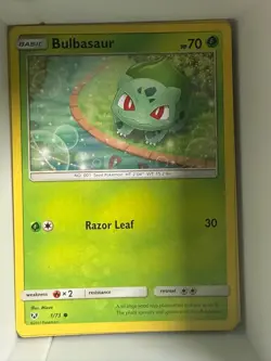 Bulbasaur 1/73 Common Shining Legends Pokemon Near Mint - Image 1