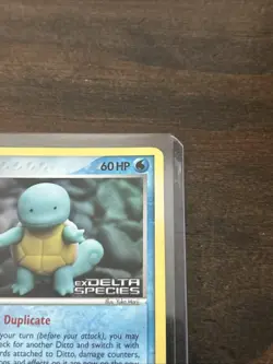 2005 Pokemon EX Delta Species Ditto Squirtle STAMPED Reverse Holo 64/113 (LP) - Image 4