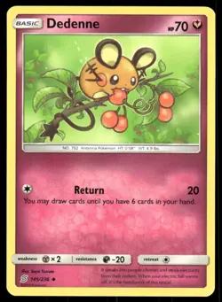 Dedenne 145/236 UC Unified Minds Pokemon NM/M AC-456 - Image 1