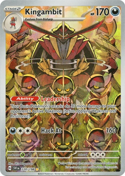 Pokemon SV01: Scarlet & Violet Base Set Kingambit 220/198 Illustration Rare - Image 1