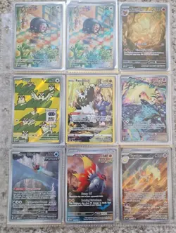 Random Lot Of 8 POKEMON Full Art Holos, EX, And Rare Trainer Cards! - Image 1