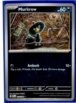 Murkrow - 057/094 - Reverse Holo - Pokemon Phantasmal Flames - Image 1