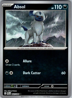Absol - 063/094 - Reverse Holo - Pokemon Phantasmal Flames - Image 1