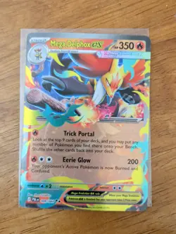 Mega Delphox ex 008/084 Double Rare Pokemon Pitch Black ME05 English - Image 1