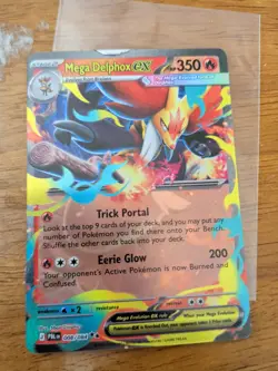 Mega Delphox ex 008/084 Double Rare Pokemon Pitch Black ME05 English - Image 1