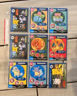 Burger King Pokemon PokeTrivia 112/151-Card Lot 1999 plus 36 different doubles - Image 1