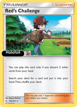 Pokemon - Red's Challenge - Holofoil [SM10 - 184/214 Near Mint] - Image 1