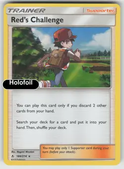 Pokemon - Red's Challenge - Holofoil [SM10 - 184/214 Near Mint] - Image 2