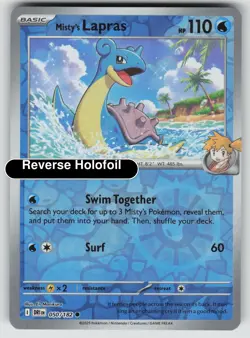 Pokemon - Misty's Lapras - Reverse Holofoil [DRI - 050/182 Near Mint] - Image 2