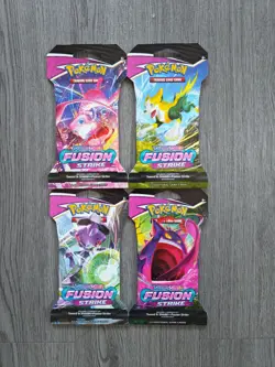 Pokemon TCG Fusion Strike Sleeved Blister Booster Pack Full Art Set Brand New - Image 1