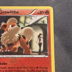 Pokemon TCG Growlithe 10/99 Next Destinies Reverse Holo - Image 3