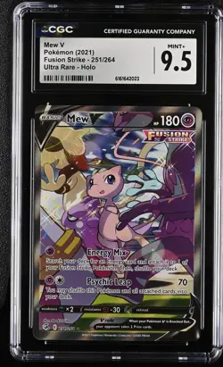Pokemon Mew V Fusion Strike 251/264 Full Alt Art CGC 9.5 - Image 1