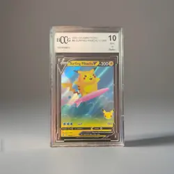 2021 Pokemon Celebrations - Surfing Pikachu V #008 - BCCG 10 - Image 2