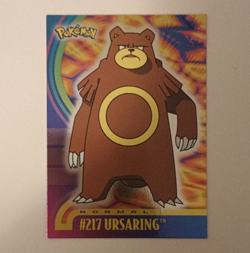 Topps Pokemon Topps Series 1 Ursaring #217 English Holo Card - Image 1