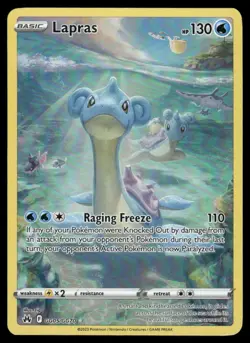 Pokemon Cards Lapras GG05/GG70 Crown Zenith Galarian Gallery Holo NM - Image 1