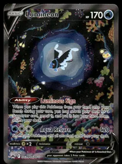 Pokemon Cards Lumineon V GG39/GG70 Crown Zenith Galarian Gallery Holo V Rare NM - Image 1