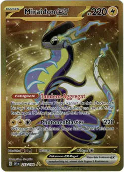 Pokemon Miraidon ex Gold Secret Rare Karmesin&Purpur 253/198 Near Mint Deutsch - Image 1