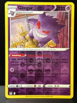 Gengar 066/196 SWSH Lost Origin Rare Reverse Holo Pokemon Card NM - Image 1